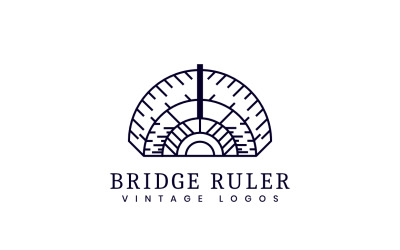 Brückenlineal - Logo mit doppelter Bedeutung