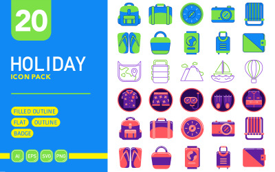 Férias - Vector Icon Pack