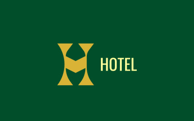 HM - Modelo de design de logotipo de hotel