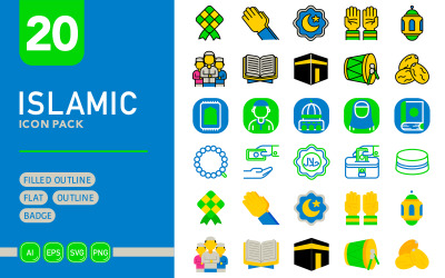 Iszlám - Vector Icon Pack