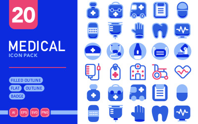 Medicinsk - Vector Icon Pack