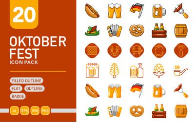 Oktoberfest - Vector Icon Pack