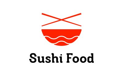 Ontwerpsjabloon voor Sushi Food-logo