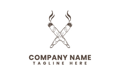 Příroda Canna Eco list obchodní Logo šablona