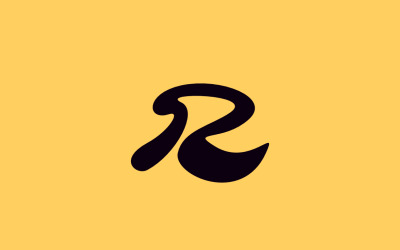 R Künstler Logo-Design-Vorlage