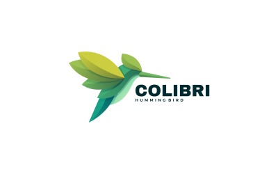 Colibri Farbverlauf Bunte Logo Vorlage