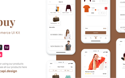 Ebuy - комплект пользовательского интерфейса для приложения электронной коммерции