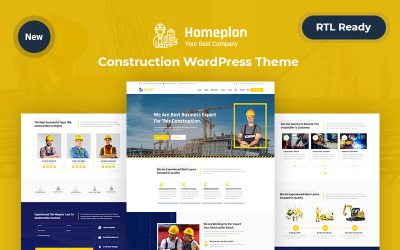 Homeplan – Адаптивна тема WordPress для будівництва