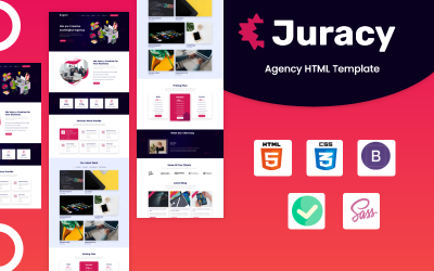Juracy - HTML-websitesjabloon voor bedrijfsbureaus