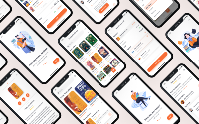 Lith - E-book store &amp;amp; E-reader App UI Kit