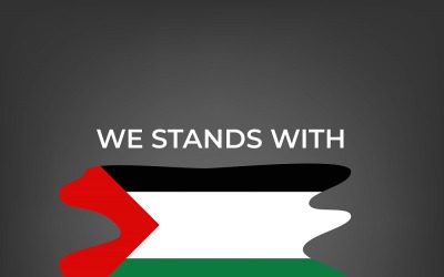 Mentsd meg Palesztinát, mentsd meg Gázát vektoros clip art