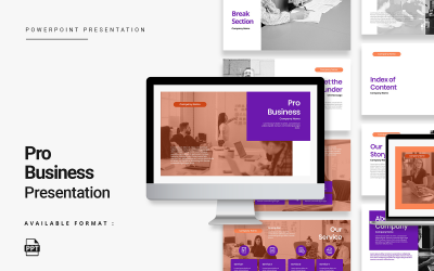 Modèle PowerPoint de présentation d'entreprise professionnelle