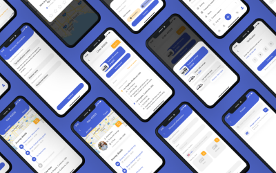 TruckGo - набор пользовательского интерфейса для мобильного приложения логистики
