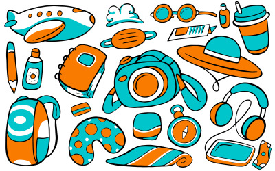 Viagem - Doodle Vetor # 01