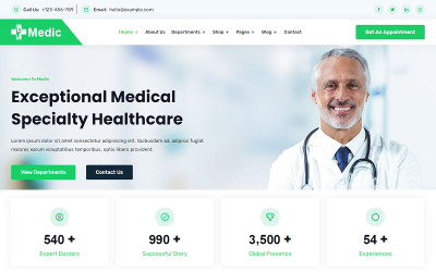 Medic - Health & Medical Clinic Website Template