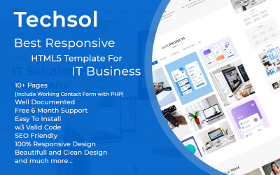 Techsol - Mehrzweck-HTML5-Website-Vorlage