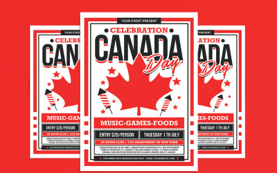 Volantino per la celebrazione del Canada Day Canada