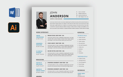Conception de CV de John Anderson