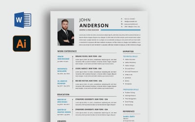 Diseño de CV de John Anderson Еуьздфеу