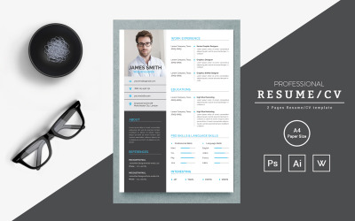 James Smith – CV-sjabloon voor webdesigners