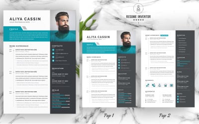 Modelli di curriculum stampabili modello Aliya / CV