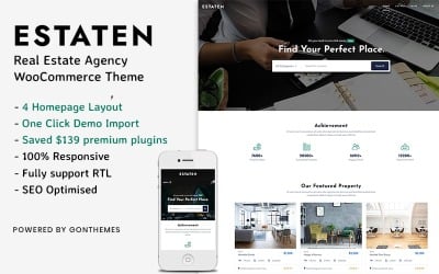 Estaten - Агентство недвижимости WooCommerceTheme