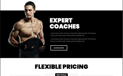 Gym Build Your Body Strong Elementor Kit