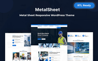Metalsheet - WordPress šablona reagující na kovové plechy