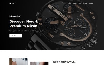 Nixon - 手表登陆页面模板