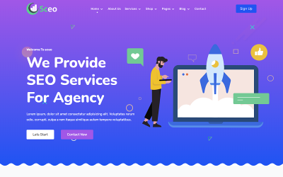 Sceo - usługi SEO, firma dostawcy SEO i agencja marketingu cyfrowego Szablon strony internetowej HTML