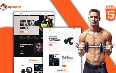Bodystar - Gymnasium HTML Template