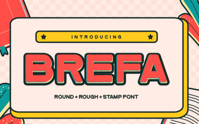Brefa - Vintage San Serif-teckensnitt