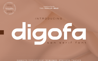 Digofa - Elegant San Serif-lettertype