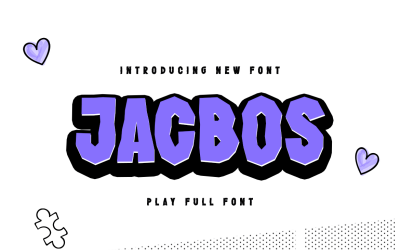 Jacbos - Elegant lekfullt teckensnitt