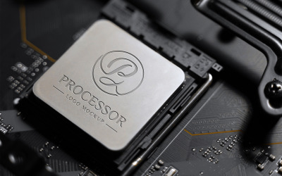 Logo op computerprocessormodel