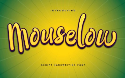 Mouselow - Fuente de escritura moderna
