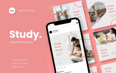 Studie - Utbildning Instagram Postmall Sociala medier