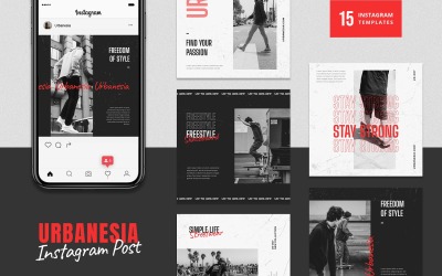 Urban Style Instagram Post Template Social Media
