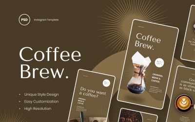 Coffee Brew - Coffee Instagram Stories Template