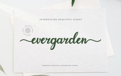 Evergarden gyönyörű Script betűtípusok