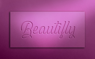 Luxus-Logo-Mockup mit Prägeeffekt