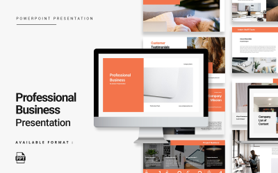 Minimalistisk Professional Business PowerPoint-mall