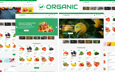 Organic - Bioélelmiszerbolt Bootstrap 5 HTML5 sablon