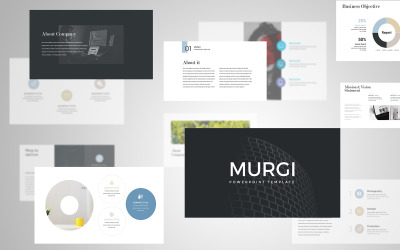Plantilla de presentación de PowerPoint moderna de Murgi