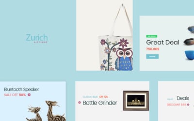 TM Zurich - Ajándékok és ajándéktárgyak PrestaShop téma