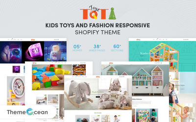 Toti – dětské hračky a módní téma Shopify reagující na módu