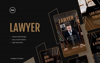 Avocat - Modèle d&amp;#39;histoires Instagram