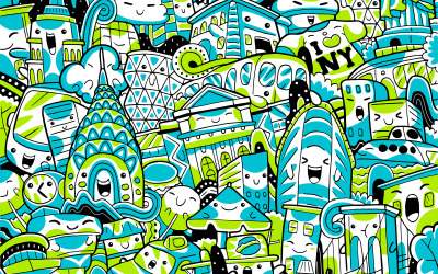 New York City Landmark - Vector Illustration