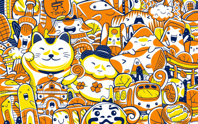 Tokyo City Landmark - Vector Illustration