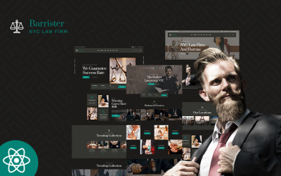 Barrister Law, Lawyer & Attorney React Js Template